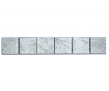 Mosaico frontera frontera mosaico de vidrio mosaico azulejo estructura de plata MOS123BOR-8SB26