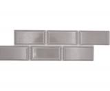 Mosaico cenefa Metro uni piedra gris MOS26BORM-0202