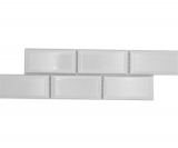 Mosaico cenefa Metro uni blanco MOS26BORM-0101