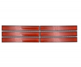 Mosaico cenefa sticks rojo moteado brillante MOS24BOR-CS56