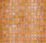 Mosaico de vidrio mosaico azulejo oro marrón cobre MOS230-G34