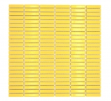 Mosaico de cerámica amarillo brillante bambú mirada mosaico azulejo cocina pared azulejo backsplash baño ducha pared MOS24-BM6_f