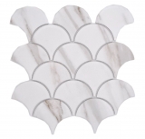 Cerámica mosaico blanco mate piedra mirada mosaico azulejo cocina pared azulejo espejo baño ducha pared MOS13-FS112_f