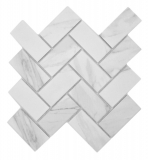 Cerámica mosaico blanco mate piedra mirada mosaico azulejo cocina pared azulejo espejo baño ducha pared MOS24-1102_f