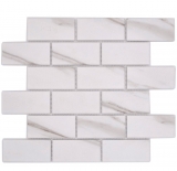 Cerámica mosaico blanco mate piedra mirada mosaico azulejo cocina pared azulejo espejo baño ducha pared MOS26M-1112_f