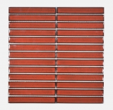 Cerámica mosaico rojo brillante varilla mirada mosaico azulejo cocina pared azulejo backsplash baño ducha pared MOS24-CS56_f