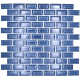 Mosaico de cerámica azul cobalto brillante metro mirada mosaico azulejo pared de la cocina azulejo backsplash baño ducha pared MOS26-0414_f