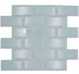 Mosaico de cerámica verde menta brillante metro mirada mosaico azulejo pared de la cocina azulejo backsplash baño ducha pared MOS24-06M_f