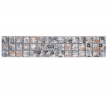 Frontera Frontera mosaico mezcla blanco/flores brillante floral mirada mosaico azulejo cocina pared azulejo espejo baño ducha pared MOS18CBOR-1401_f