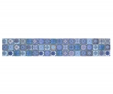 Borde Borde mosaico azul mate aspecto retro mosaico azulejo pared cocina azulejo espejo baño ducha pared MOS78BOR-RB33_f