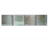 Borde Borde mosaico verde brillante 3D mirada mosaico azulejo cocina pared azulejo espejo baño ducha pared MOS88BOR-XB20_f