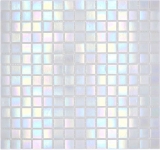 Mosaico de vidrio mosaico azulejo Iridium White Flip Flop color brillante piscina look mosaico azulejo cocina pared azulejo espejo baño ducha pared MOS240-WA02-P_f