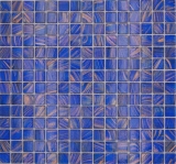 Mosaico de vidrio mosaico azulejo azul señal azul cobre brillante piscina mirada mosaico azulejo cocina pared azulejo espejo baño ducha pared MOS230-G17_f