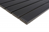 Muestra de mano cerámica mosaico varillas Modern Art negro mate MOS24-S60_m