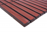 Muestra de mano cerámica mosaico varillas retro vintage 50s 60s correas rojo brillante moteado MOS24-CS56_m
