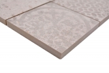 Muestrario de mano mosaico cerámico gres porcelánico gris claro beige estampado MOS23-B5_m