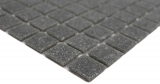 Muestra de mano mosaico de vidrio piscina mosaico flotante gris basalto look gris oscuro MOS200-A09_m
