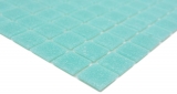 Muestra de mano mosaico de vidrio piscina mosaico flotante luz turquesa verde manchas MOS200-A62_m