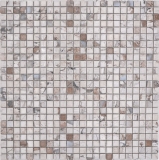 Jasba Agrob Buchtal Fresh Marble & More gres cerámico mosaico ilusión beige brillante aspecto mármol cocina baño ducha MOSJBMM24 1 tapete