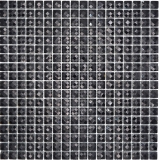 Mosaico de vidrio QUADRAT CRYSTAL GLITTER NEGRO MOS130-B824 1 tapete