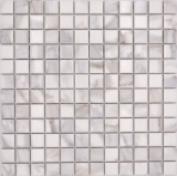 Mosaicos de cerámica Jasba carrara look blanco brillante mármol look cocina pared baño azulejo ducha pared / 10 mosaico esteras