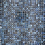 Azulejos de mosaico de cerámica Jasba labradorita azul brillante mármol mirada cocina pared baño azulejo ducha pared / 10 esteras de mosaico
