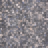 Azulejos de mosaico de cerámica Jasba ilusión oscuro brillante mármol mirada cocina pared baño azulejo ducha pared / 10 esteras de mosaico