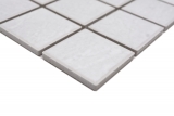 Muestra de mano Jasba Village mosaico cerámica gres piedra blanco mate efecto piedra cocina baño ducha MOSJB540_m