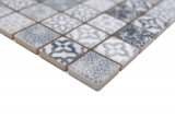 Muestra de mano Jasba Patrón gres cerámico gris mate retro look cocina baño ducha MOSJBPV02_m