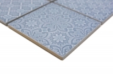 Muestra de mano Jasba Clara mosaico gres cerámico azul nórdico brillante aspecto retro cocina baño ducha MOSJBC135_m
