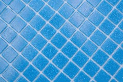Muestra de mano mosaico azulejo mosaico de vidrio Classic Uni vidrio uni azul pegado con papel mosaico de piscina mosaico de piscina MOS200-A14-P_m