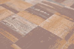 Muestra de mano mosaico azulejo autoadhesivo aluminio marrón metal madera look oscuro MOS200-2122_m