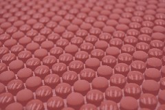 Muestra de mano redondo esmalte mezcla rojo brillante/mate pared azulejo backsplash cocina ducha baño MOS140-0911_m