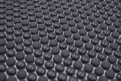 Muestra de mano redondo esmalte mezcla negro brillante/mate pared azulejo backsplash cocina ducha baño MOS140-0311_m