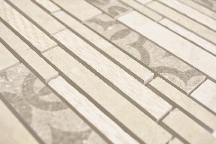 Muestra de mano compuesto mármol/cerámica mezcla beige 2F pared azulejo backsplash cocina ducha baño MOS180-A0127B_m