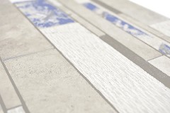 Muestra de mano compuesto mármol/cerámica mezcla gris/color 3F pared azulejo backsplash cocina ducha baño MOS180-D09STG_m