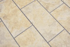 Muestra de mano rectángulo vinilo piedra mirada Limestone beige Subway Estructura pared azulejo backsplash cocina ducha baño MOS200-4LB_m