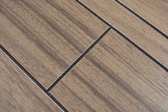 Muestra de mano aluminio compuesto aspecto madera Madera Oscuro Nivel pared azulejo espejo MOS200-52WDL_m