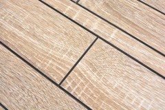 Muestra de mano aluminio compuesto aspecto madera Madera Gris Estructura pared azulejo espejo MOS200-57WGS_m