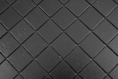 Muestrario de mano aluminio cuadrado negro Silk Brushed espejo para azulejos de pared MOS200-L3B_m