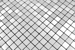Muestrario de mano aluminio cuadrado Silver Silk Brushed espejo para azulejos de pared MOS200-L5S_m