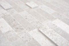 Muestra de mano piedra natural compuesta Cenicienta gris azulejo de pared MOS200-M32_m
