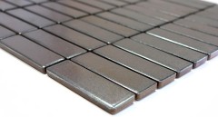 Muestra de mano mosaico azulejo cerámica varillas plata MOS24-0217_m