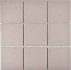 Mosaico de cerámica gris claro sin esmaltar MOS22-1204