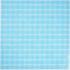 Mosaico para piscina mosaico de vidrio azul cielo pegado con papel - MOS200-A12-P