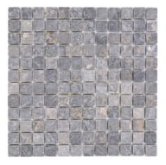 Mármol Mosaico Gris Claro Gris Antracita Piedra Natural Antiguo MOS36-TN23_f