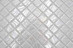 Muestra de mano mosaico azulejo piscina mosaico piscina mosaico blanco crema plata brillo metálico pared de ducha ESPAÑA - MOS220-78252U_m