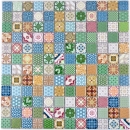 Mosaico de cerámica colorido mosaico azulejo aspecto español retro vintage MOS18D-1616