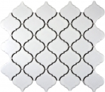 Florentino retro vintage mosaico de azulejos de cerámica blanco mate backsplash cocina baño pared - MOS13-11WM
