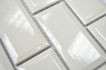 Muestra de mano Metro Subway mosaico azulejo cerámica marfil azulejo backsplash cocina MOS26-0119IM_m